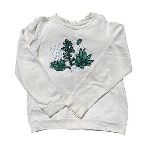 Rosehound Apparel Cream Embroidered Succulent Plant Crewneck Sweatshirt